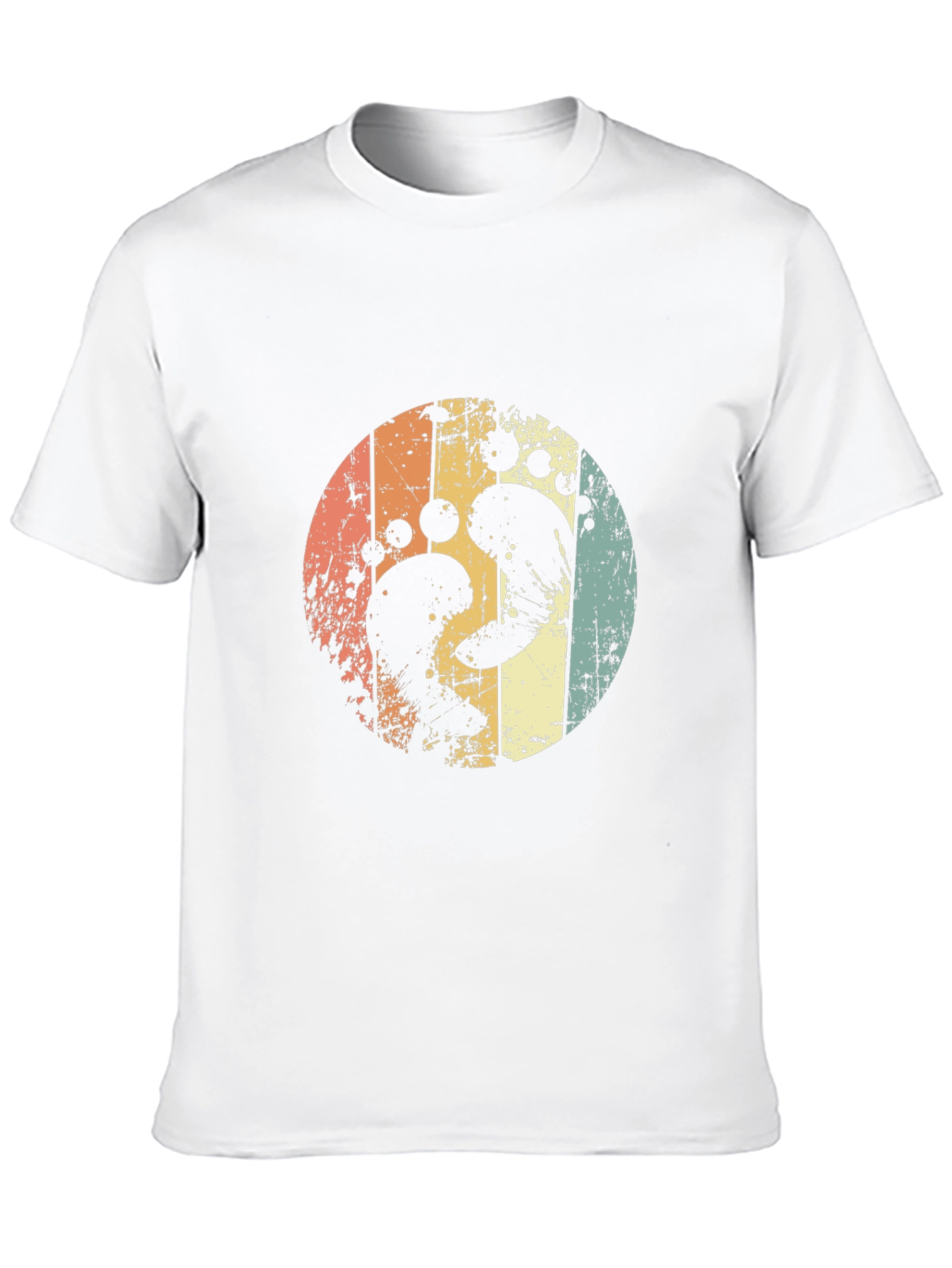 Retro Footprint Circle Tee