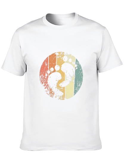 Retro Footprint Circle Tee