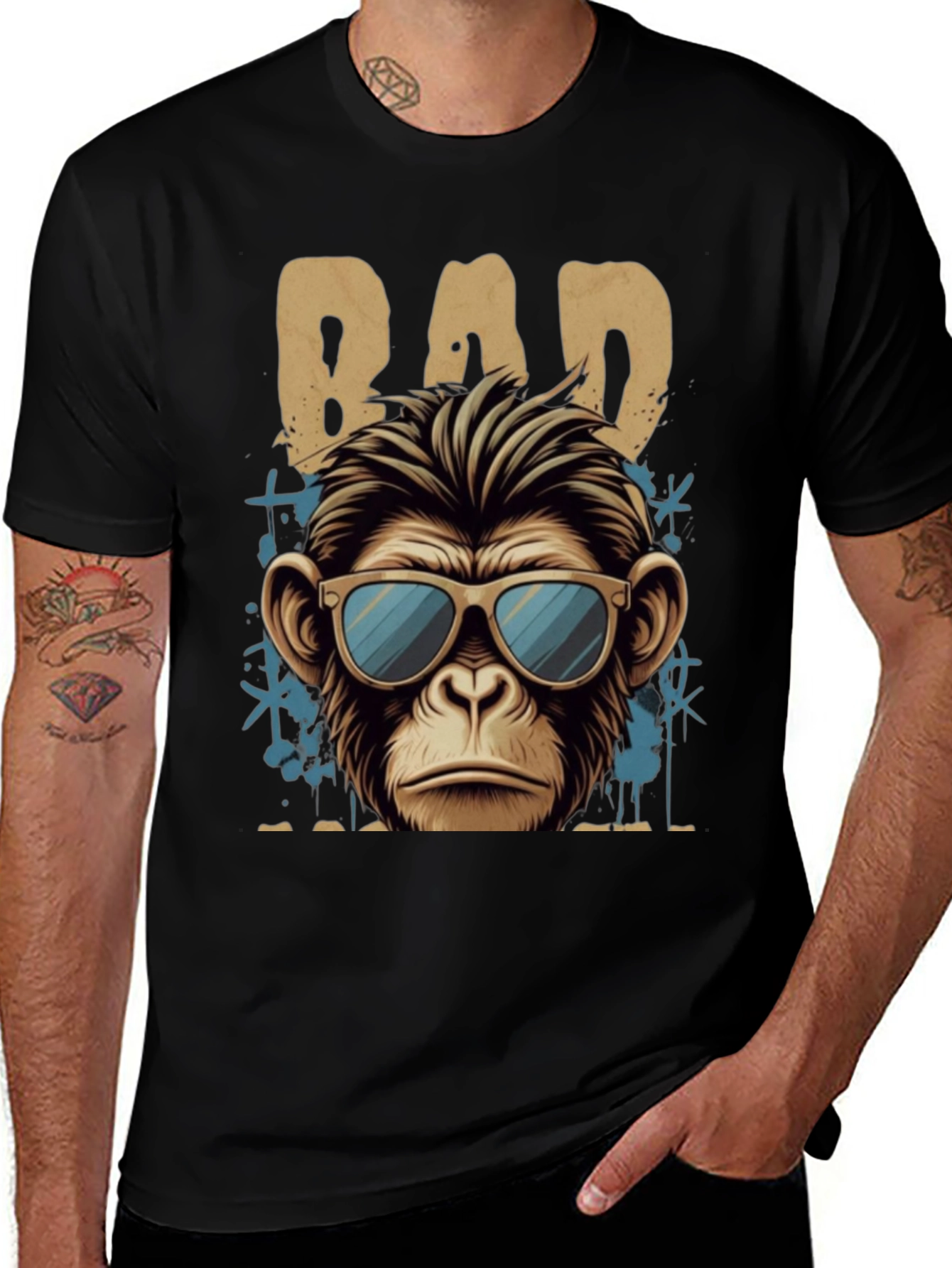 Bad Monkey Graphic T-Shirt - Cool Casual Wear