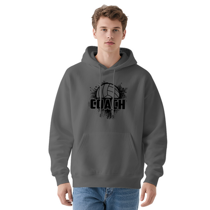 Volleyball Coach Grunge Splatter Graphic Hoodie