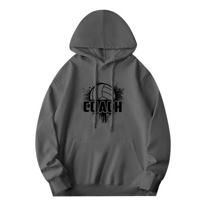 Volleyball Coach Grunge Splatter Graphic Hoodie