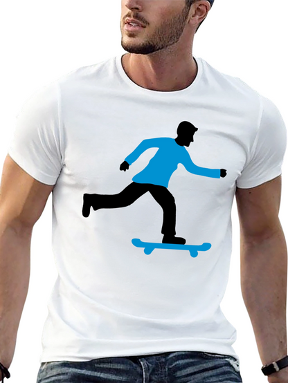 Skateboarding Graphic T-Shirt - Black