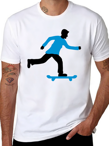 Skateboarding Graphic T-Shirt - Black