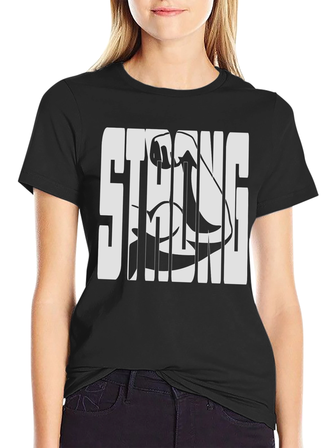 Strong Arm Graphic T-Shirt - Black