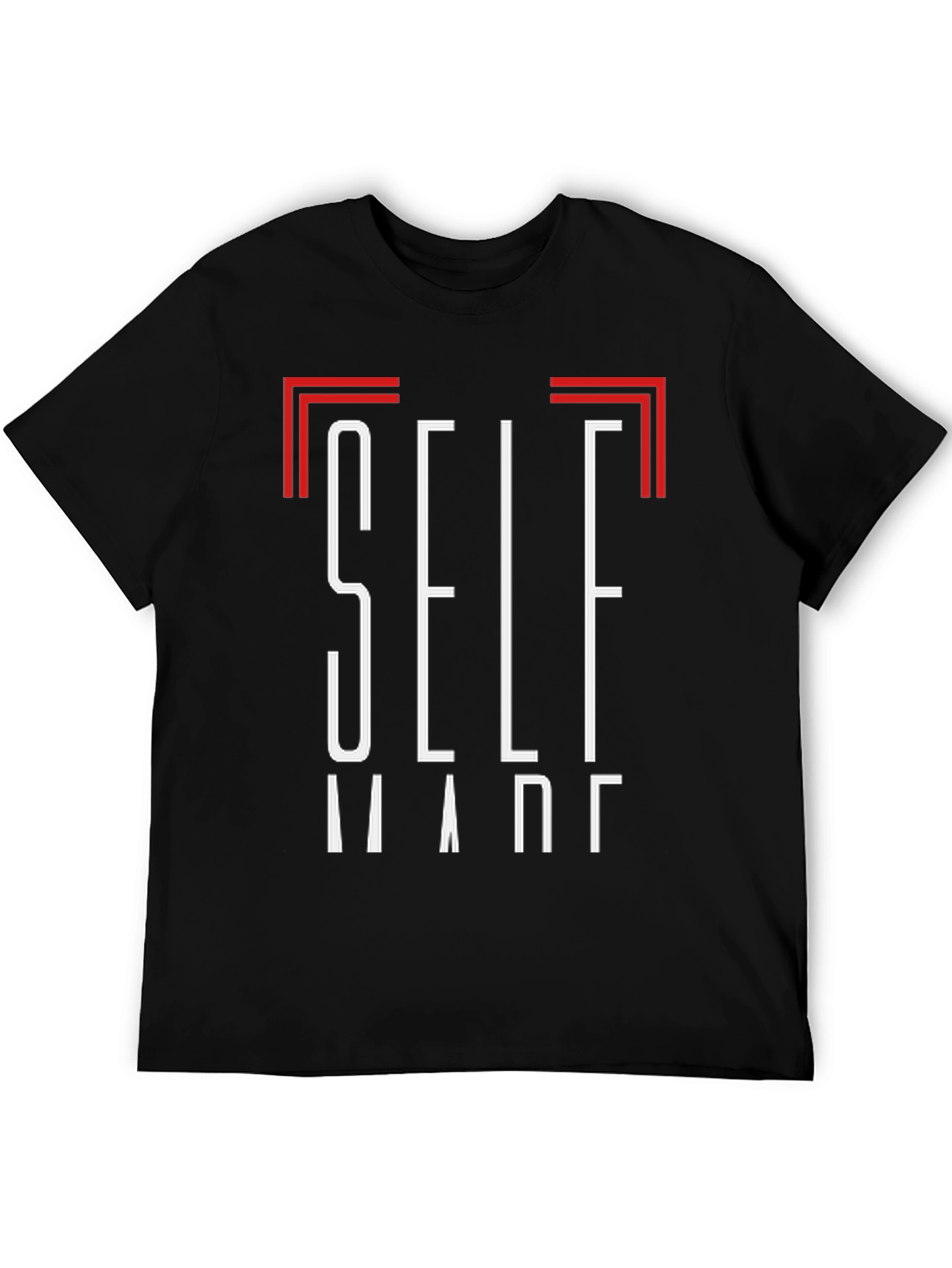 Self Made Black Graphic Tee