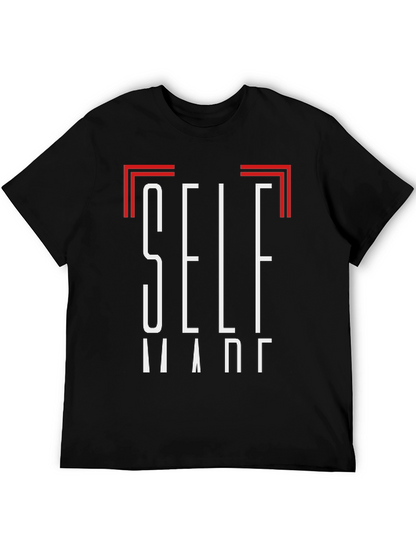 Self Made Black Graphic Tee