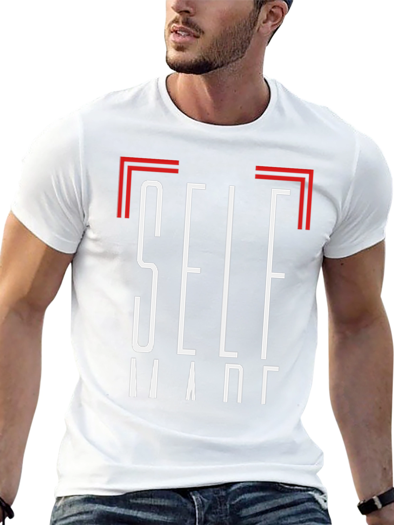 Self Made Black Graphic Tee