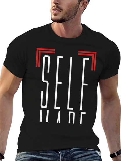 Self Made Black Graphic Tee