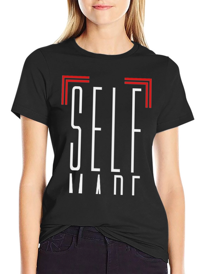 Self Made Black Graphic Tee