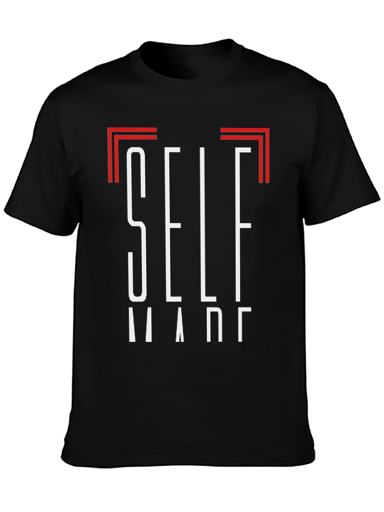 Self Made Black Graphic Tee