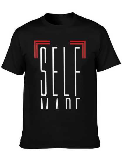 Self Made Black Graphic Tee