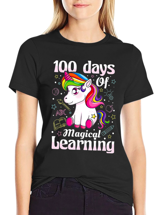 100 Days of Magical Learning Unicorn T-Shirt