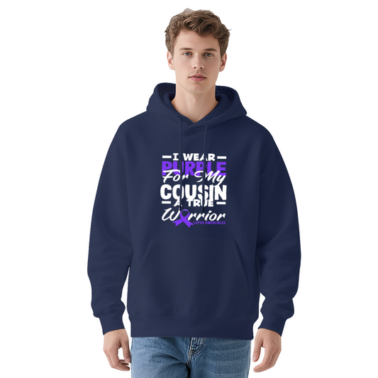 I Wear Purple For My Cousin Lupus Warrior Hoodie