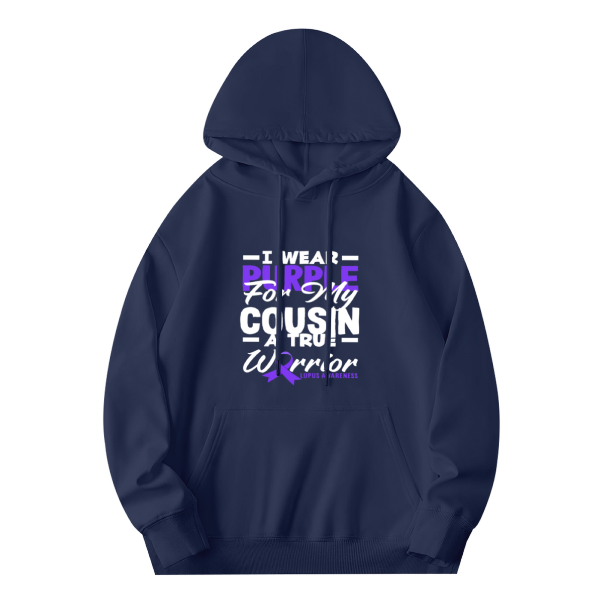 I Wear Purple For My Cousin Lupus Warrior Hoodie