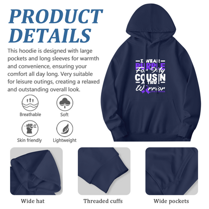 I Wear Purple For My Cousin Lupus Warrior Hoodie