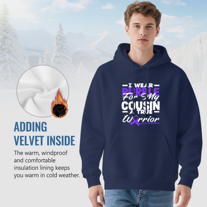 I Wear Purple For My Cousin Lupus Warrior Hoodie