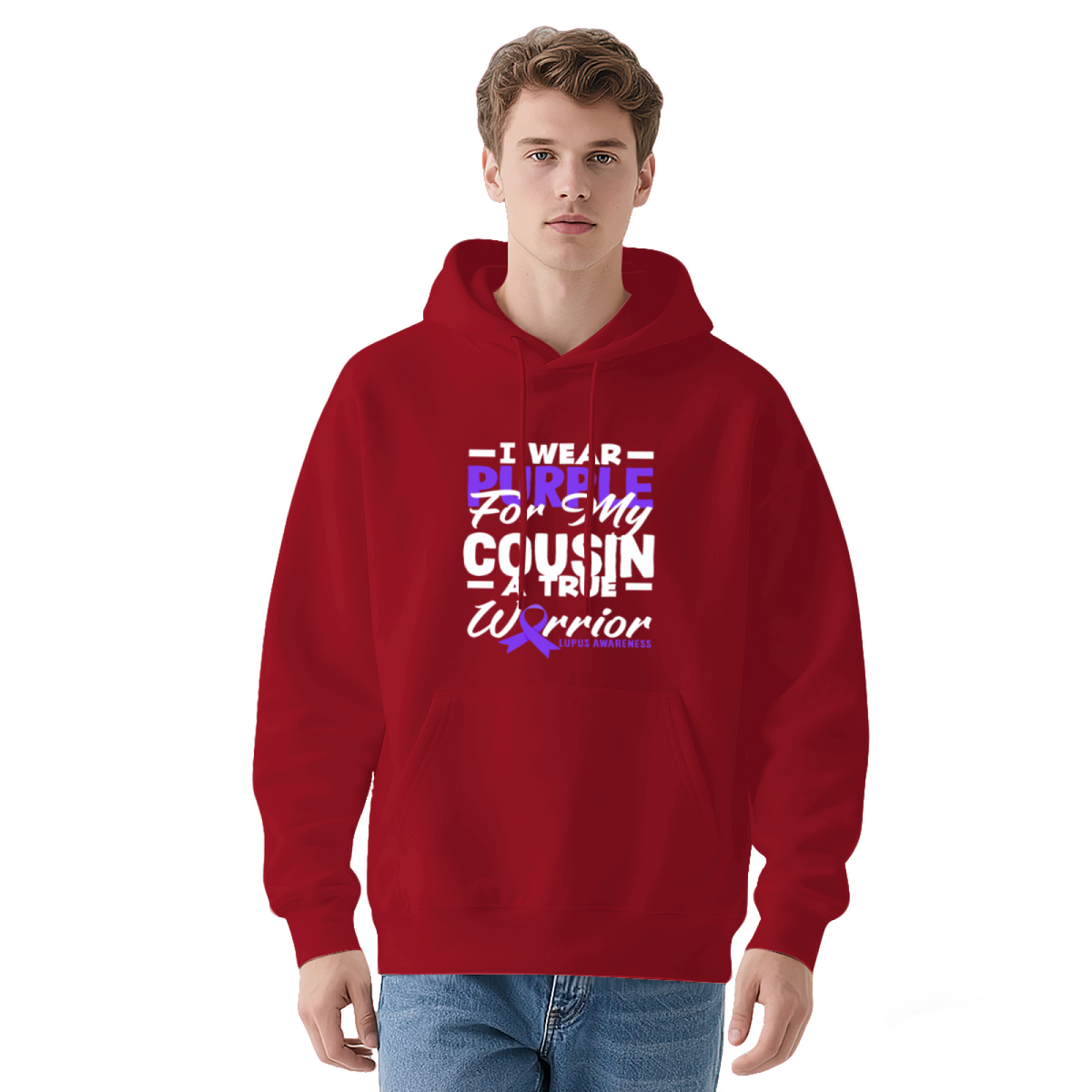 I Wear Purple For My Cousin Lupus Warrior Hoodie