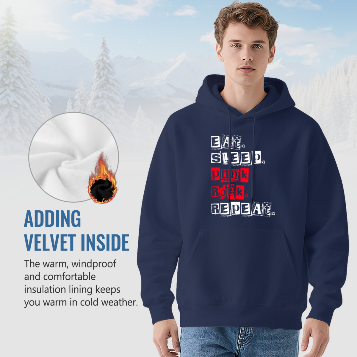 Cool Graphic Hoodie - Inspirational Quote