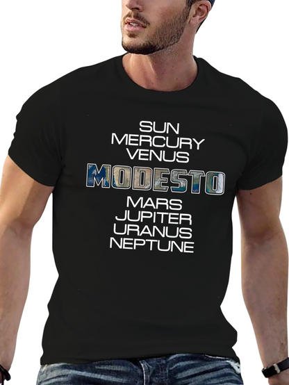 Planets Modesto T-Shirt - Space & City Pride Tee