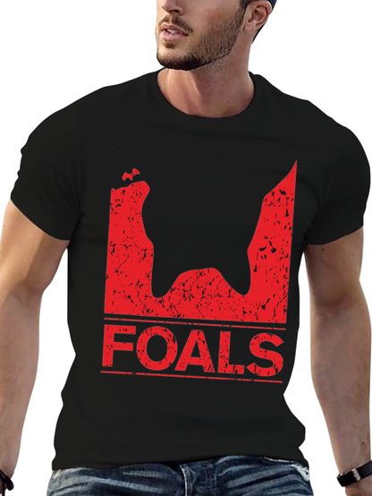 Foals Band T-Shirt - Black Distressed Graphic