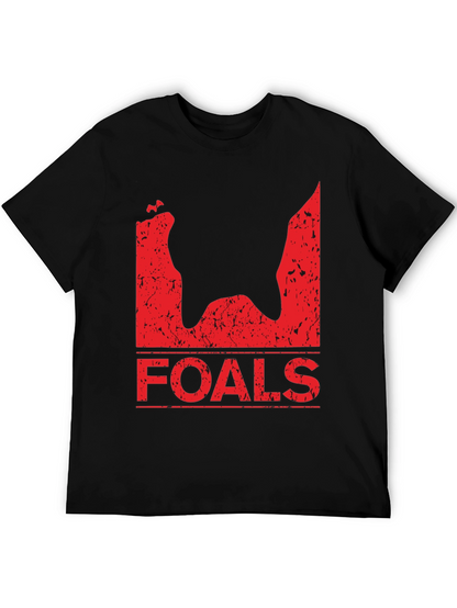Foals Band T-Shirt - Black Distressed Graphic