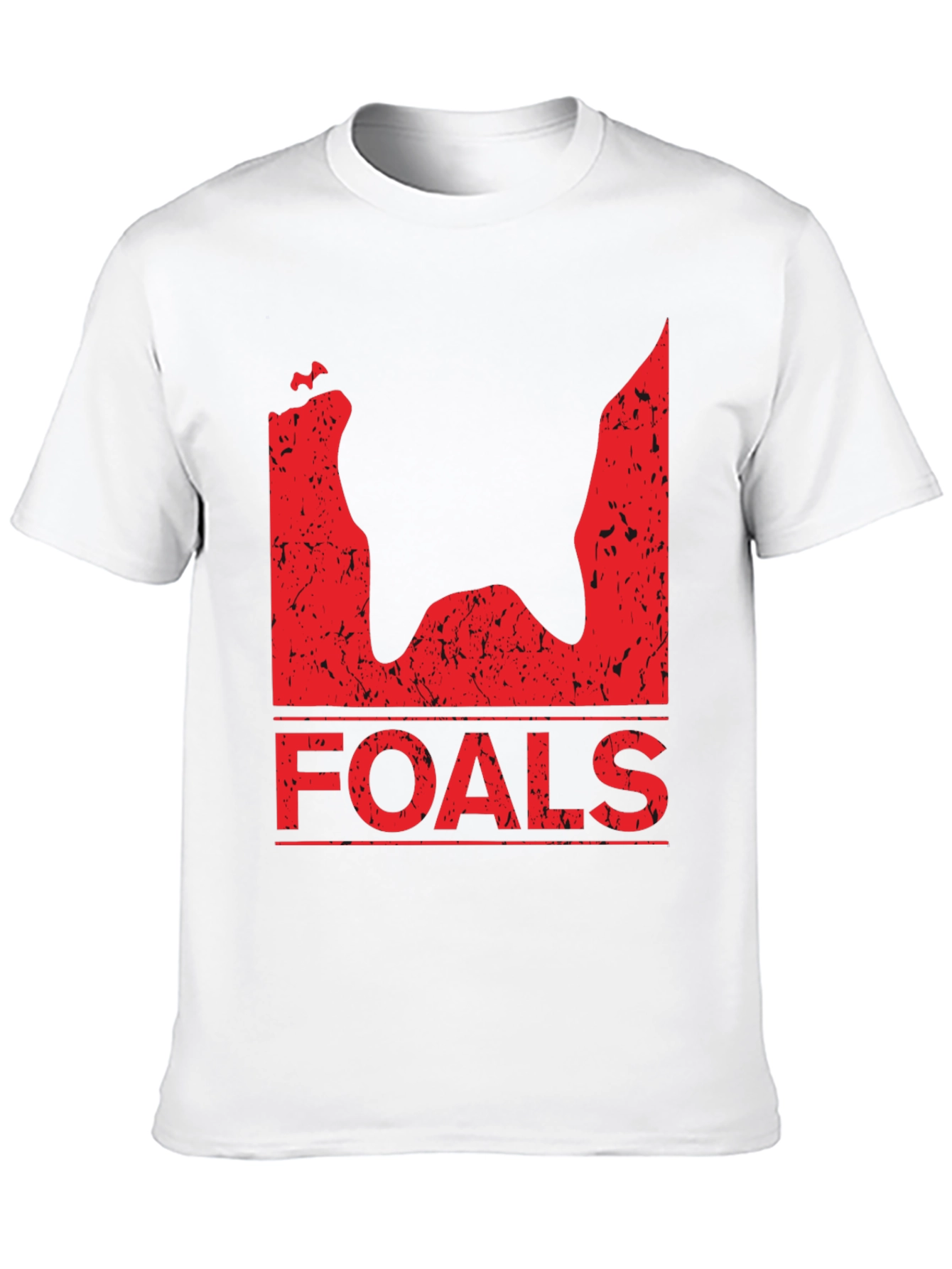 Foals Band T-Shirt - Black Distressed Graphic