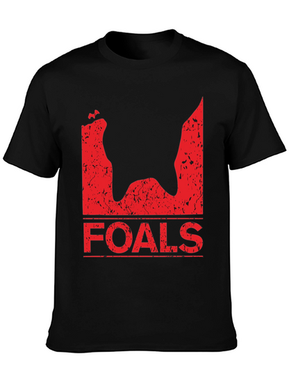 Foals Band T-Shirt - Black Distressed Graphic