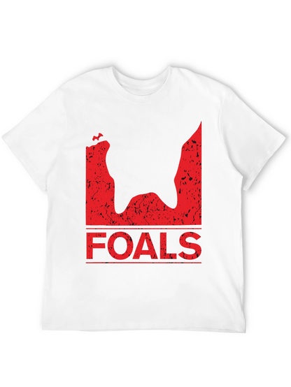 Foals Band T-Shirt - Black Distressed Graphic