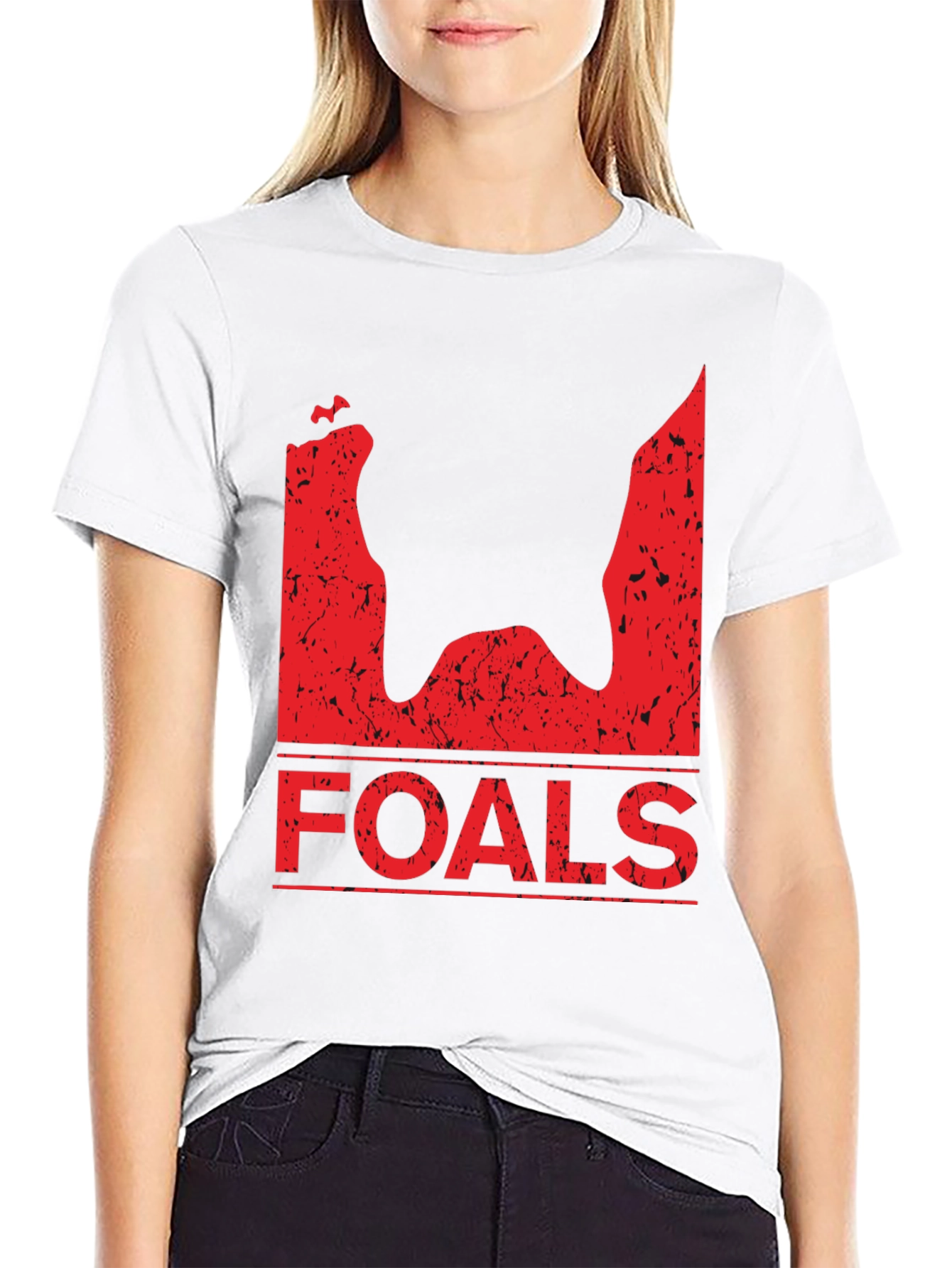 Foals Band T-Shirt - Black Distressed Graphic