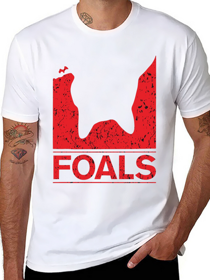 Foals Band T-Shirt - Black Distressed Graphic