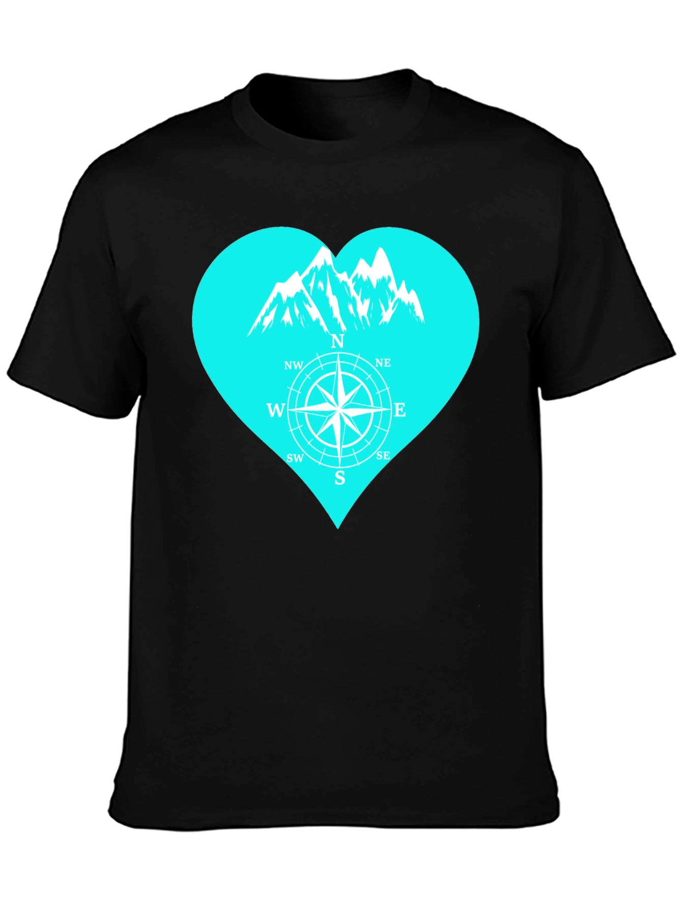 Mountain Compass Heart T-Shirt - Adventure Ready