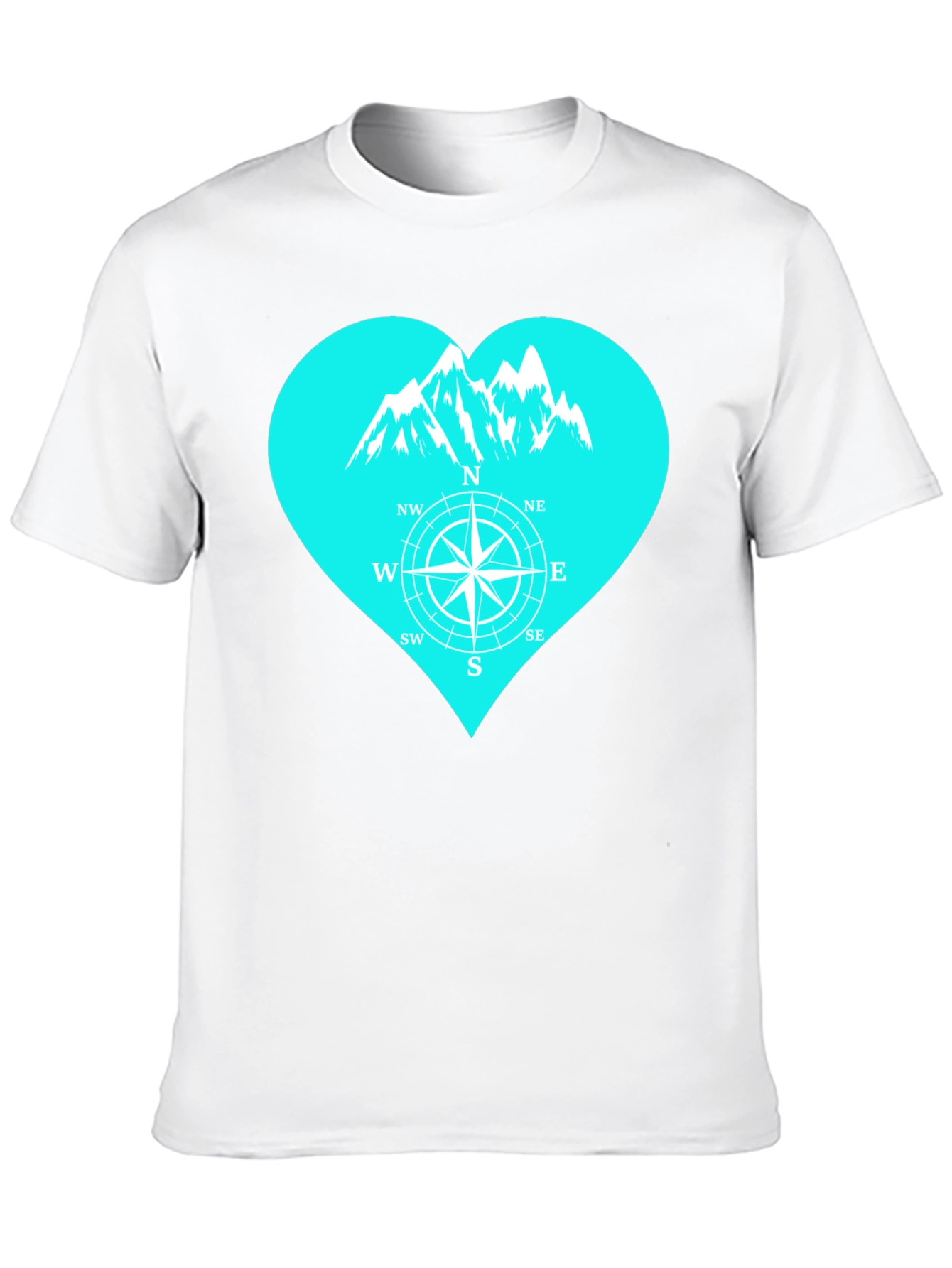 Mountain Compass Heart T-Shirt - Adventure Ready