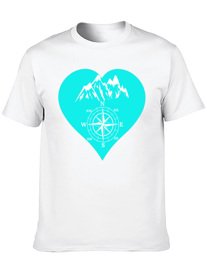 Mountain Compass Heart T-Shirt - Adventure Ready