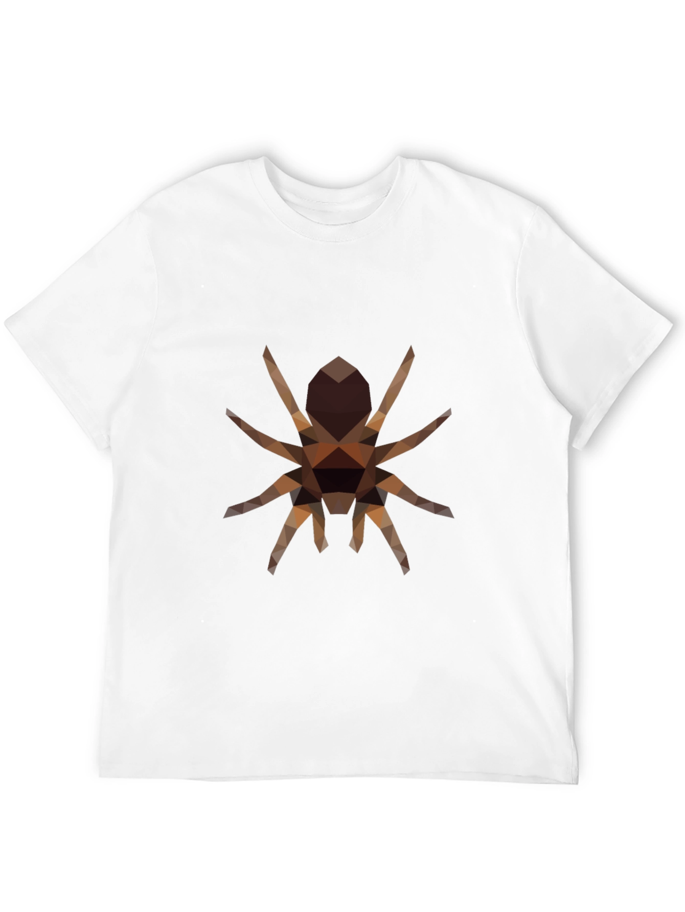 Geometric Spider Graphic Tee - Stylish Black T-Shirt