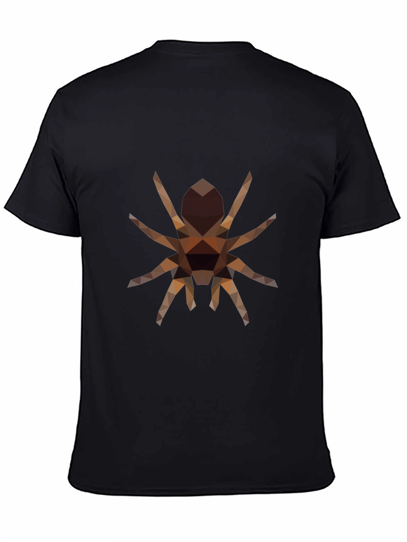 Geometric Spider Graphic Tee - Stylish Black T-Shirt
