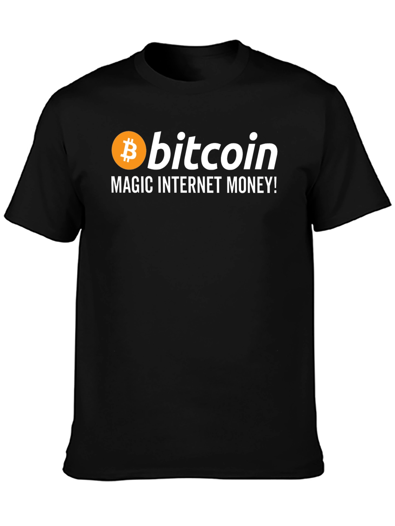 Bitcoin Magic Internet Money Black T-Shirt