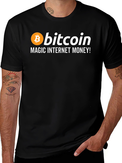 Bitcoin Magic Internet Money Black T-Shirt