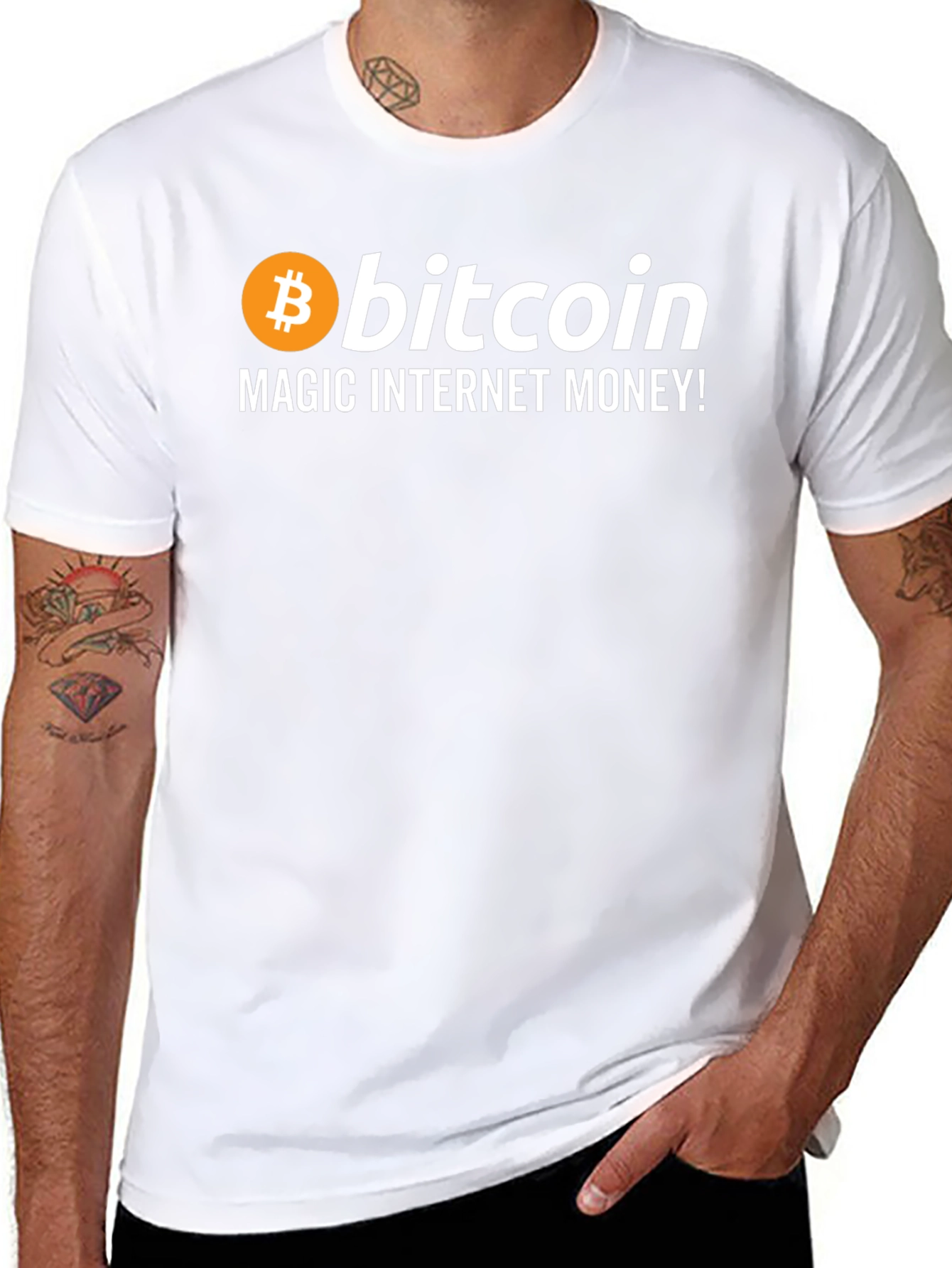 Bitcoin Magic Internet Money Black T-Shirt