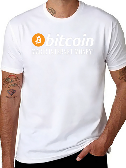 Bitcoin Magic Internet Money Black T-Shirt