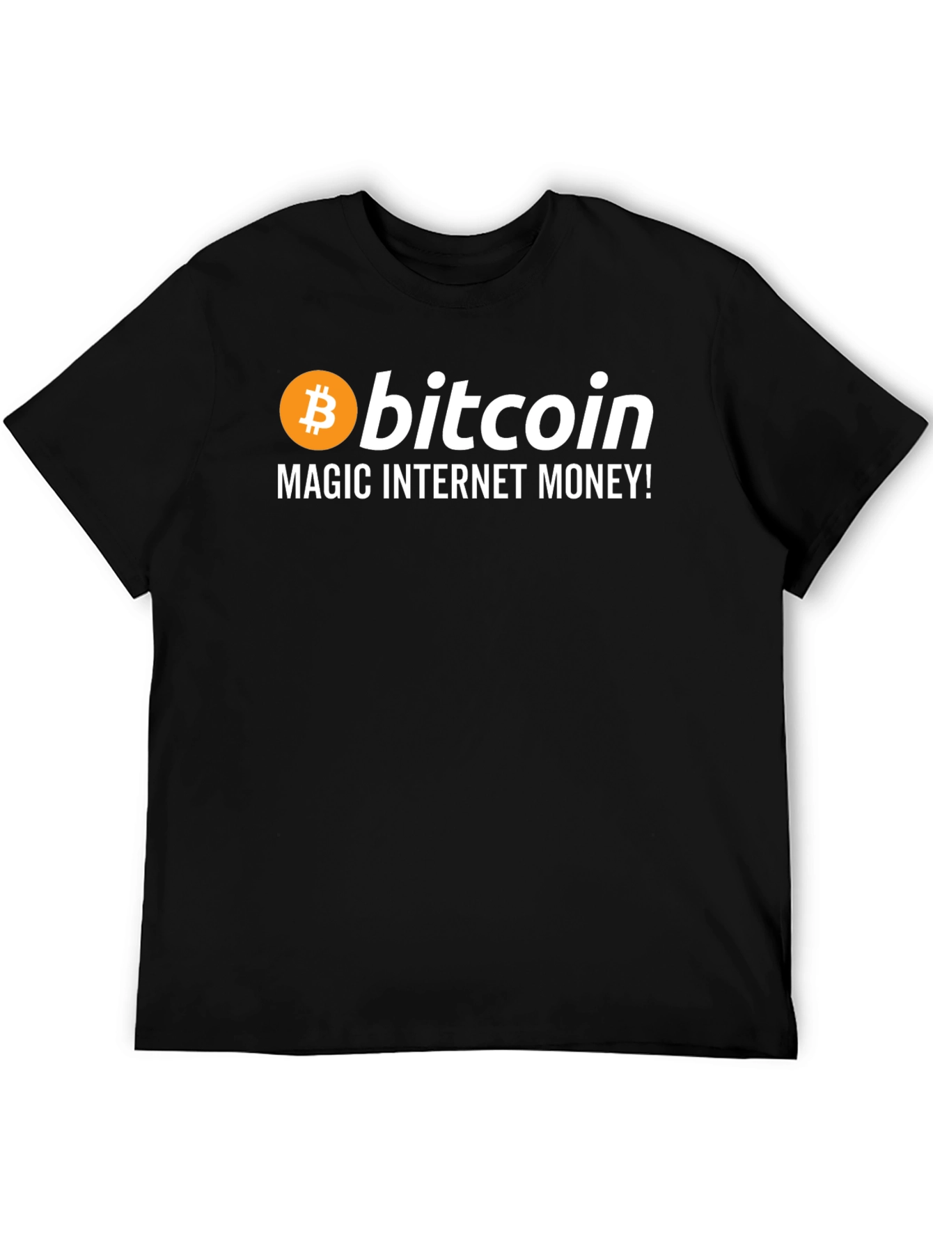 Bitcoin Magic Internet Money Black T-Shirt