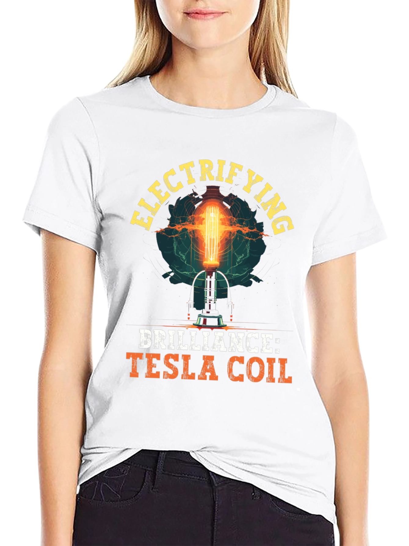 Electrifying Tesla Coil Graphic T-Shirt