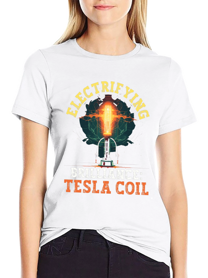 Electrifying Tesla Coil Graphic T-Shirt