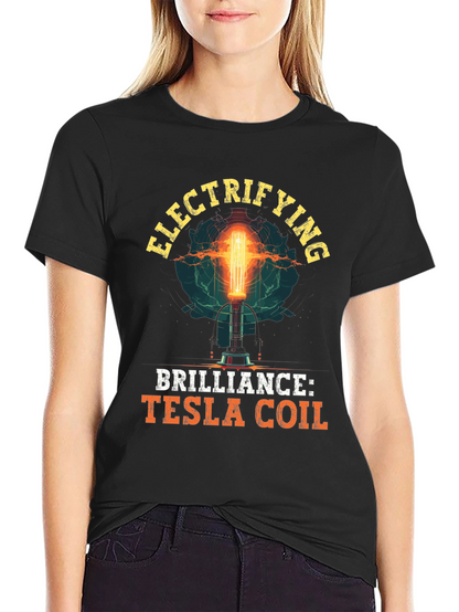 Electrifying Tesla Coil Graphic T-Shirt