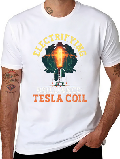 Electrifying Tesla Coil Graphic T-Shirt