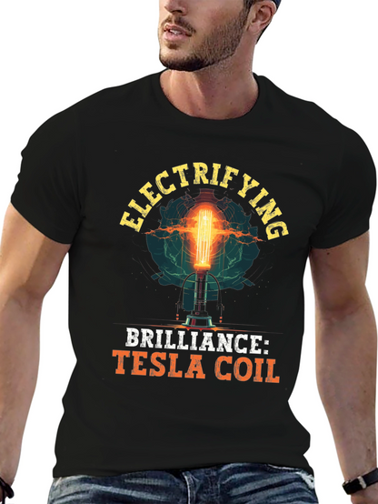 Electrifying Tesla Coil Graphic T-Shirt