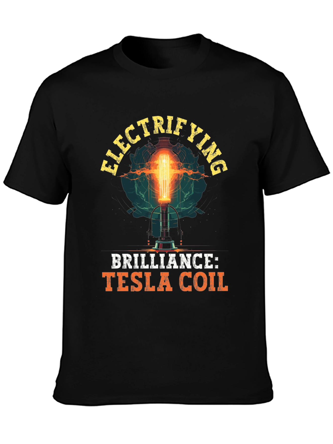 Electrifying Tesla Coil Graphic T-Shirt