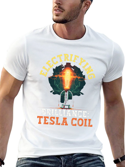Electrifying Tesla Coil Graphic T-Shirt