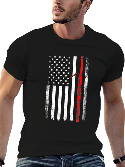 American Flag Bassoon Player T-Shirt