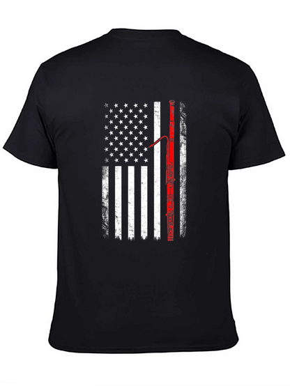 American Flag Bassoon Player T-Shirt
