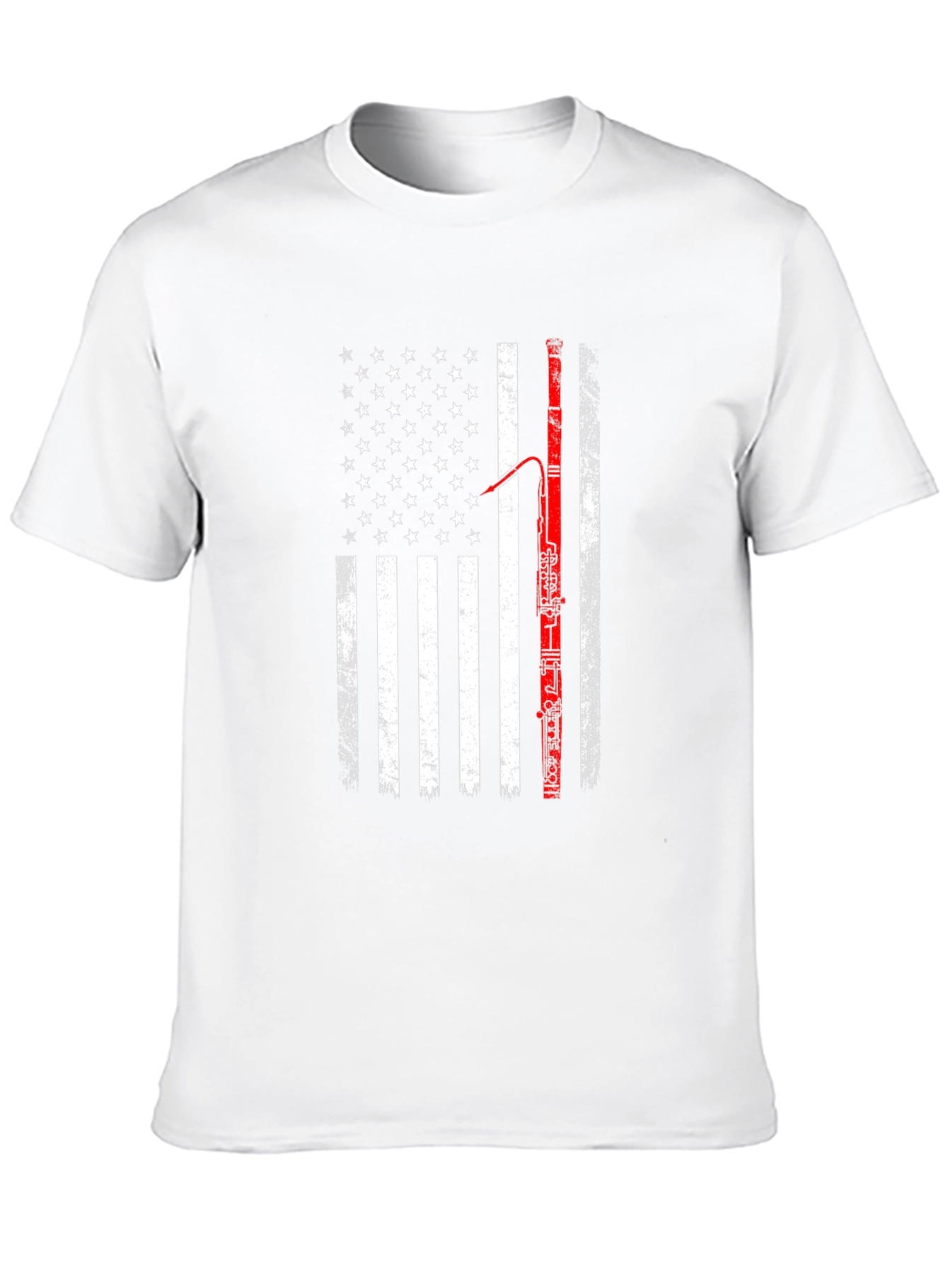American Flag Bassoon Player T-Shirt